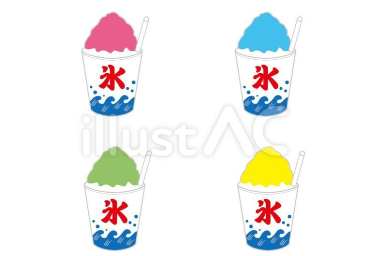 かき氷（イラスト）