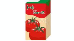トマトジュース（フリーイラスト）