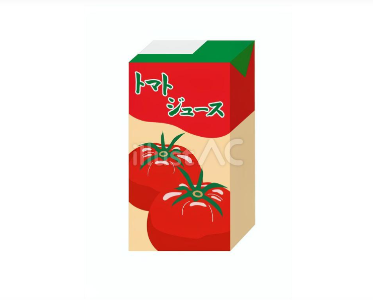 トマトジュース（フリーイラスト）