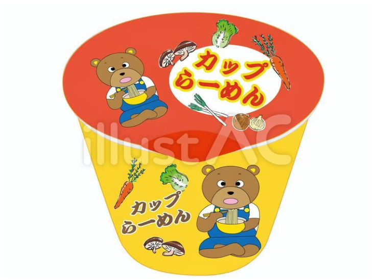 カップラーメンのフリーイラスト