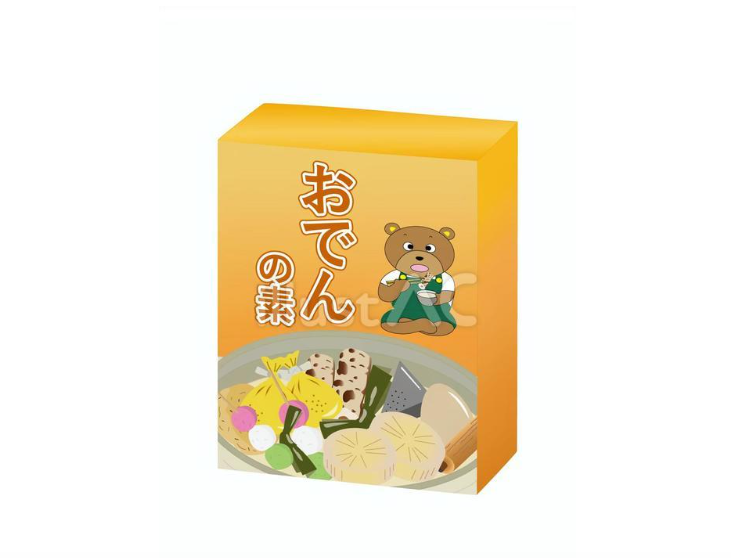 おでんの素（パッケージ）のフリーイラスト